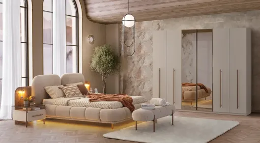 Product img 1, New Lotus 6 Kapaklı Yatak Odası Takımı